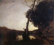 Corot Camille The morning star oil